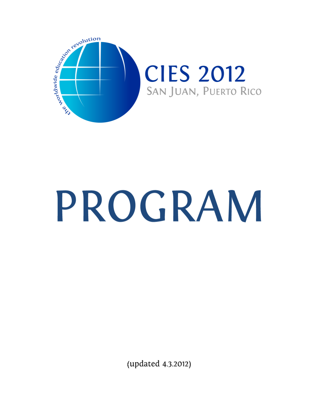 CIES 2012 Program