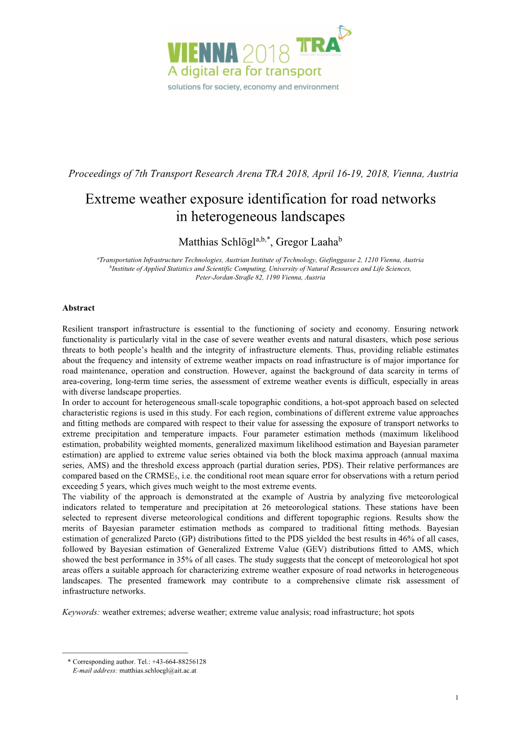 Extreme Weather Exposure Identification for Road Networks in Heterogeneous Landscapes