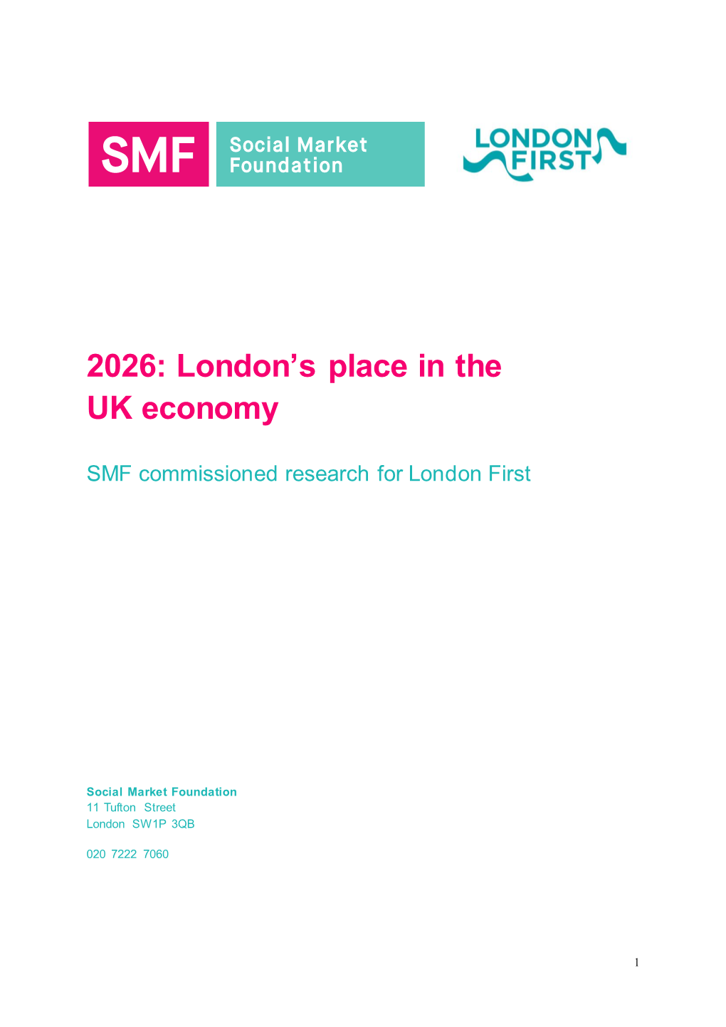 2026: London's Place in the UK Economy