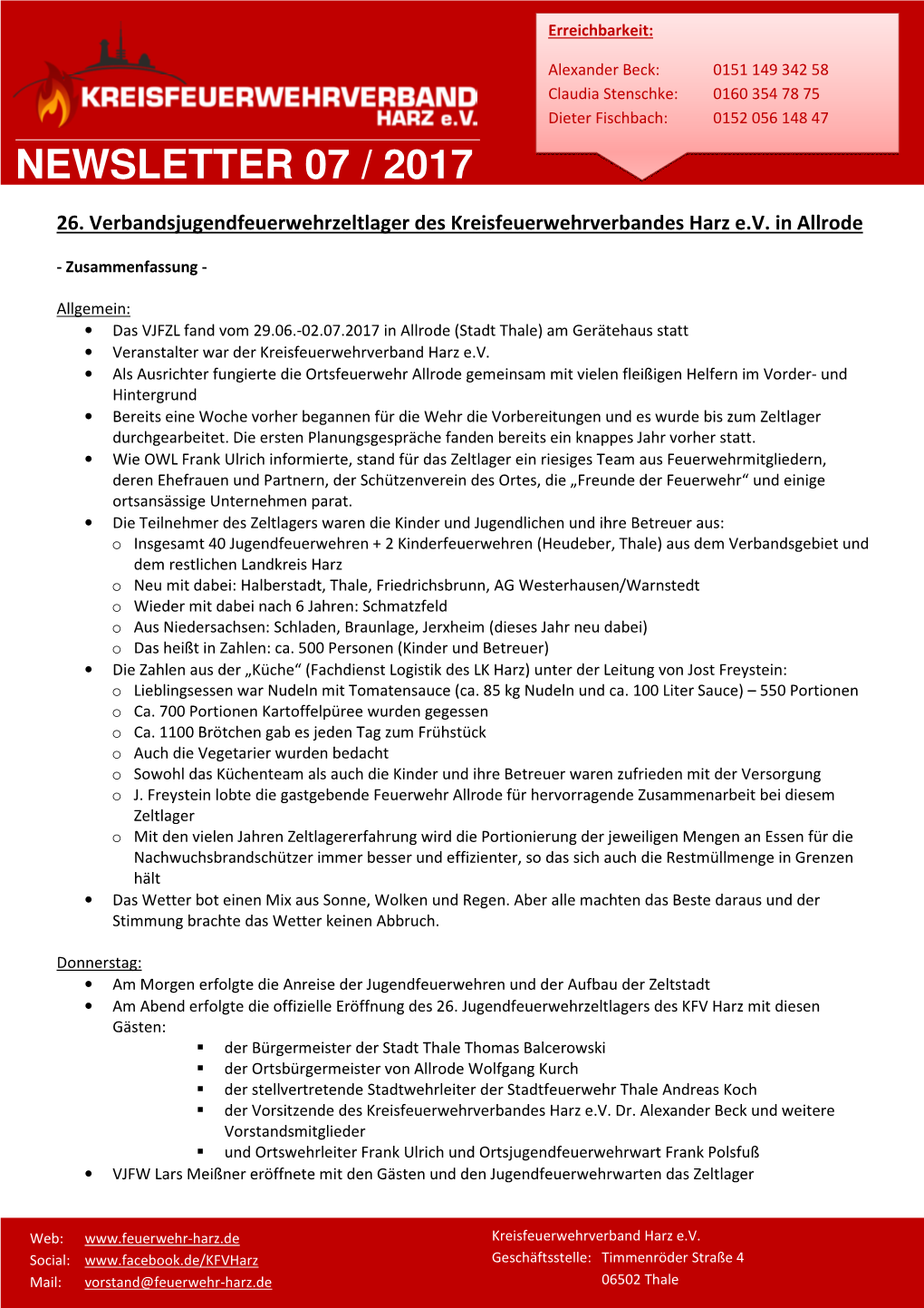 Newsletterkfv07-17 Zeltlager