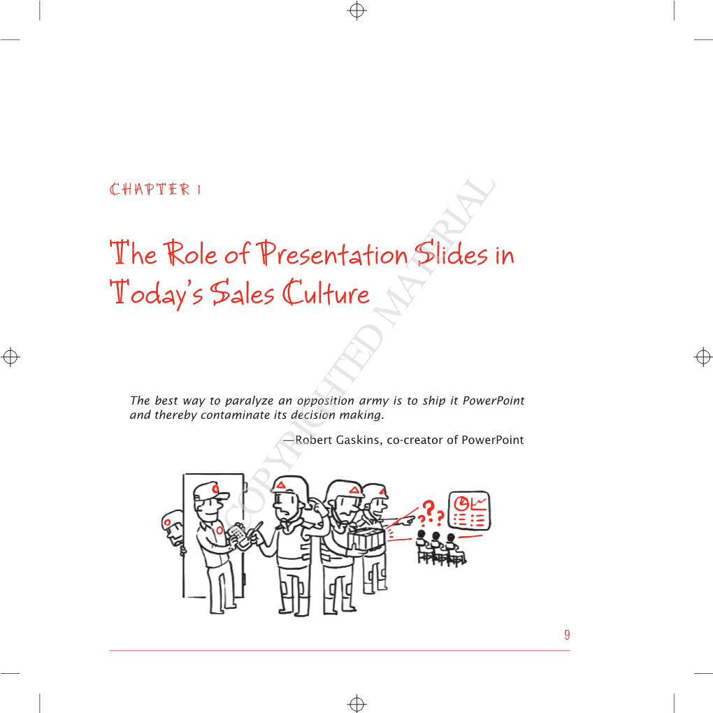 The Role of Presentation Slides in Today's Sales Culture