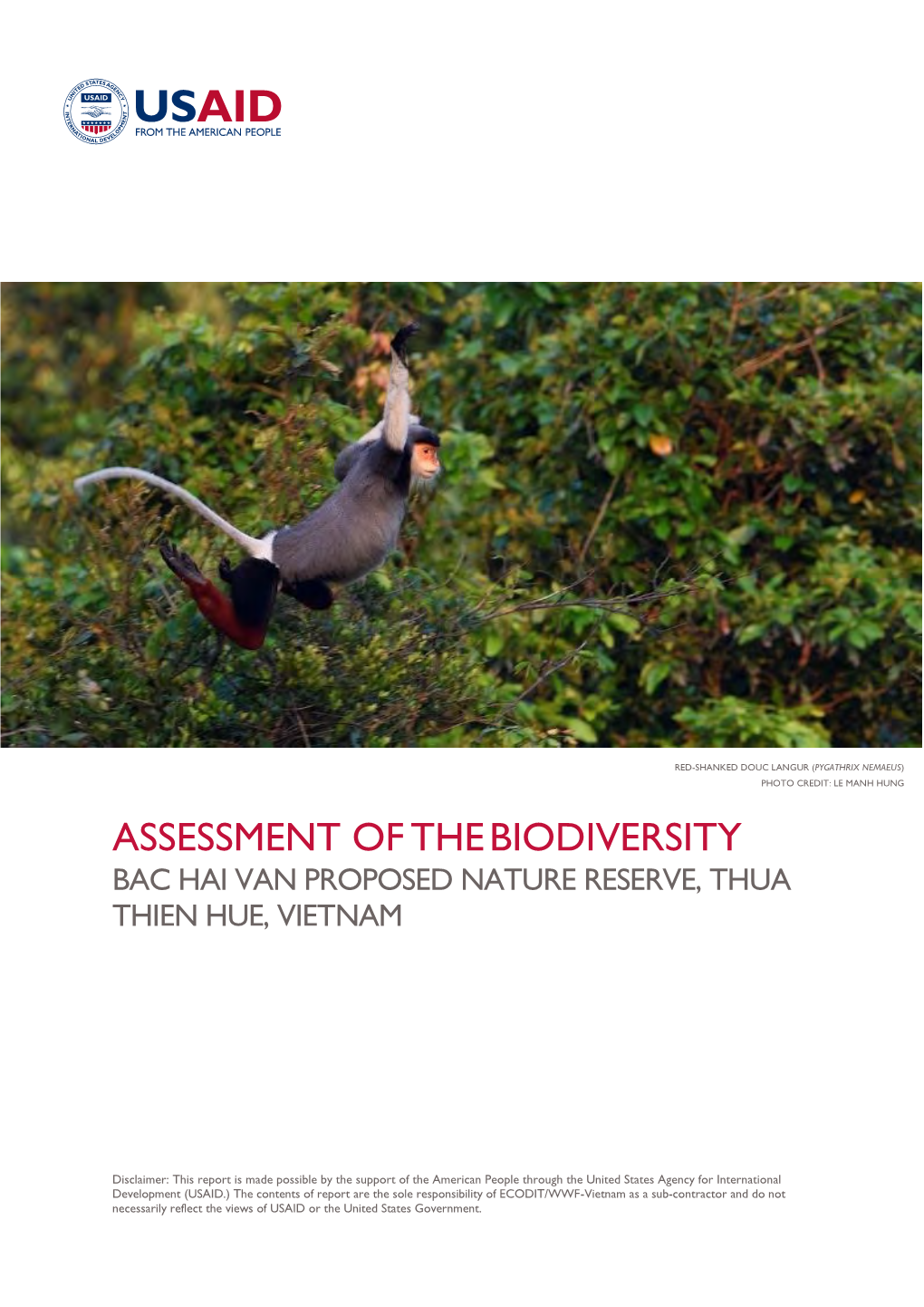 Assessment of Thebiodiversity