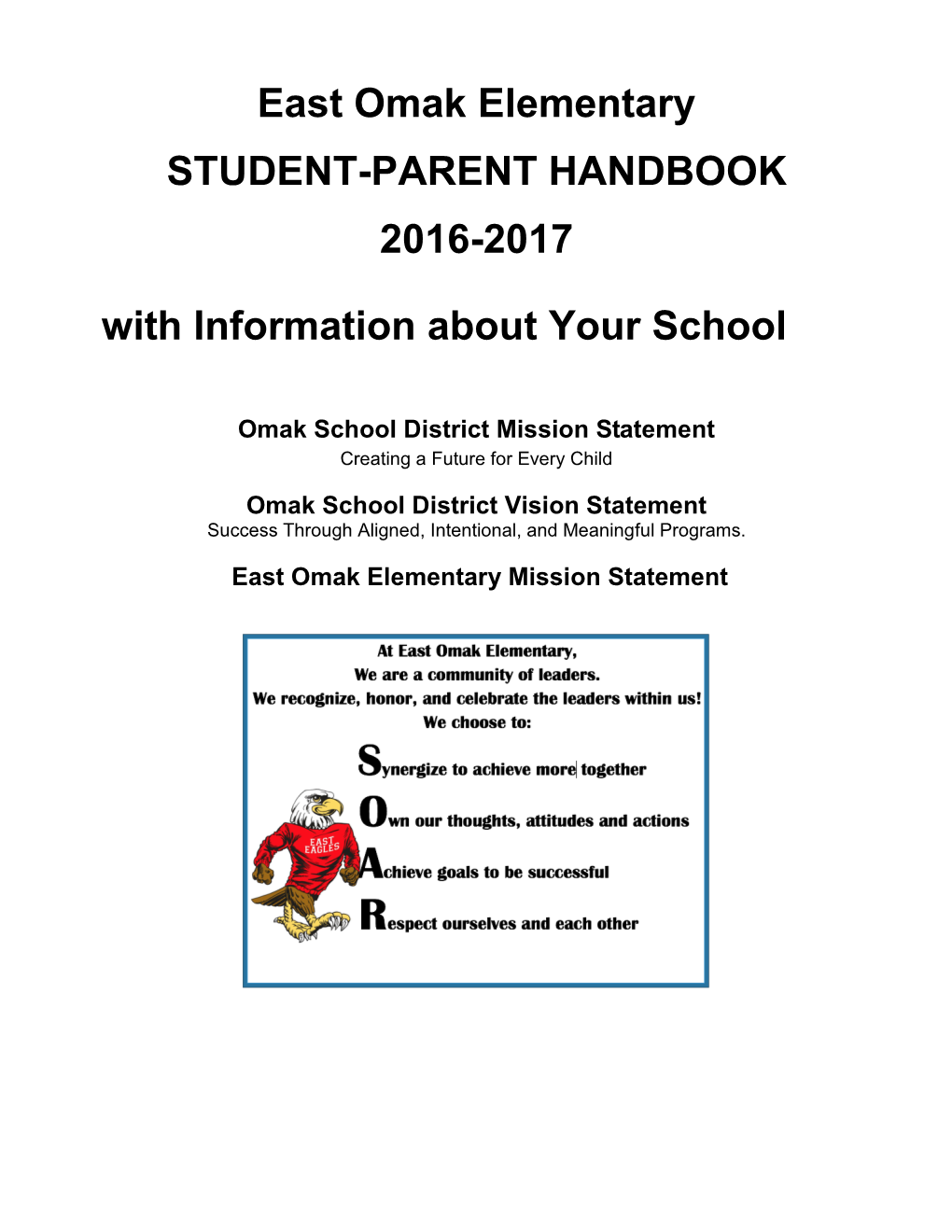 2016-17 Student Parent Handbook.Pdf