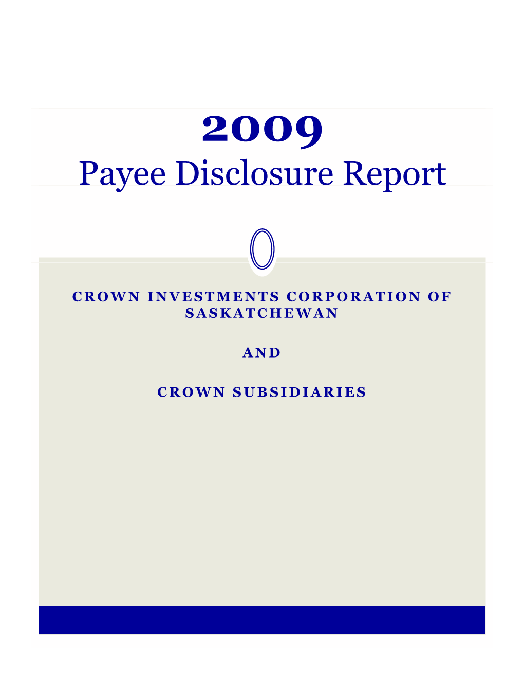 Payee Disclosure Report