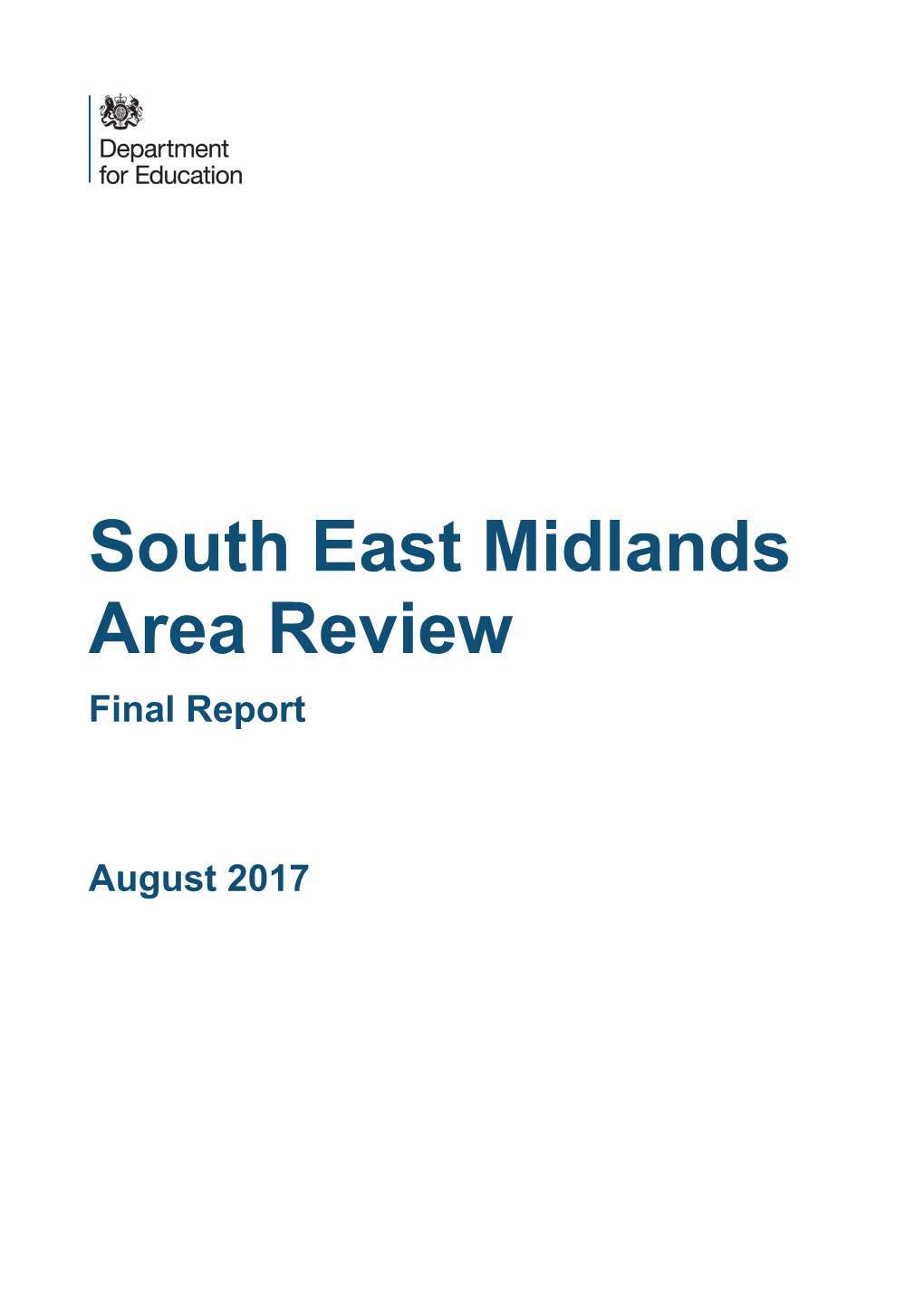 South East Midlands Area Review Final Report