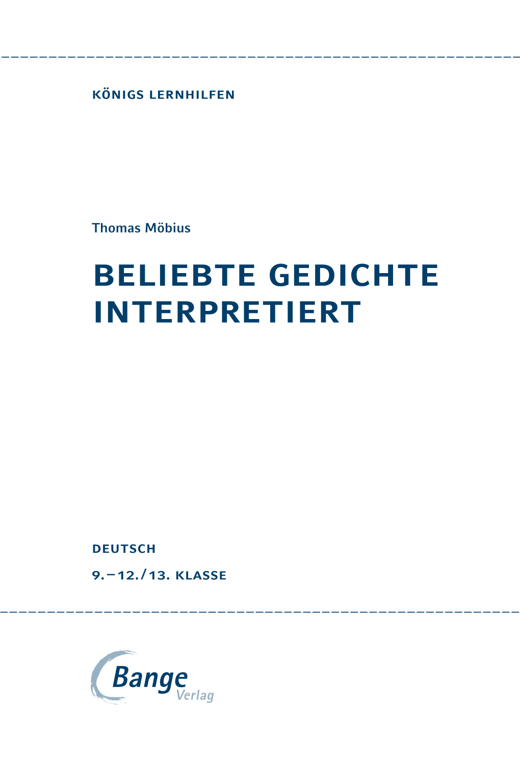 Beliebte Gedichte Interpretiert