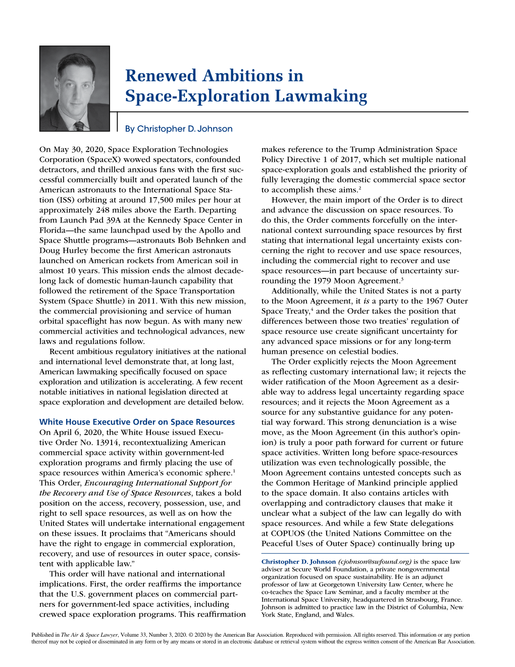 Renewed Ambitions in Space-Exploration Lawmaking