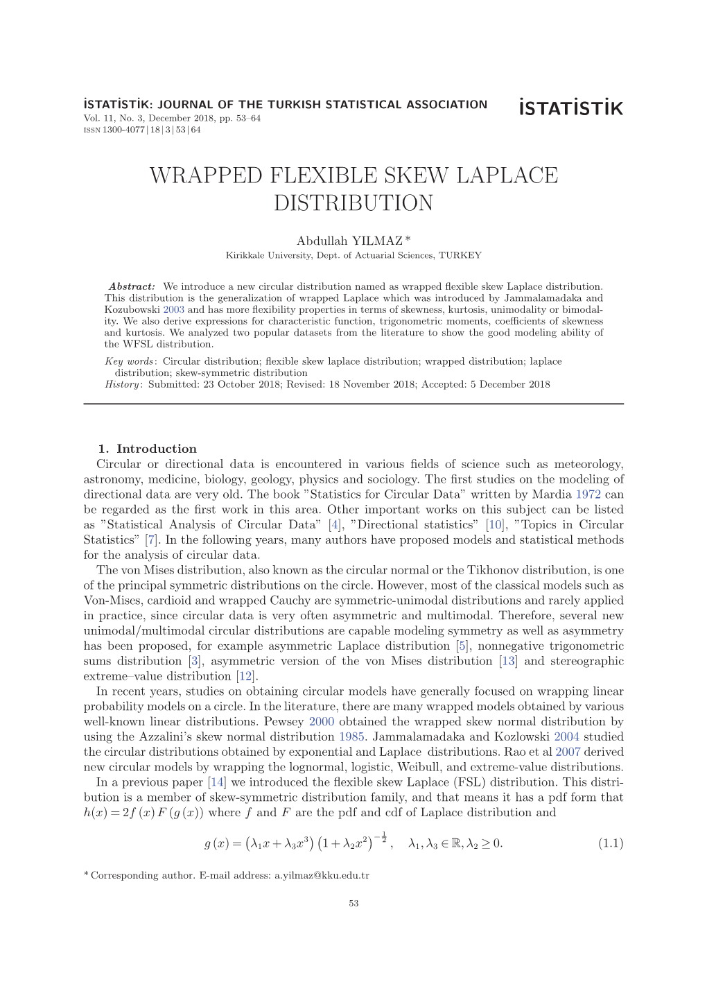 Wrapped Flexible Skew Laplace Distribution