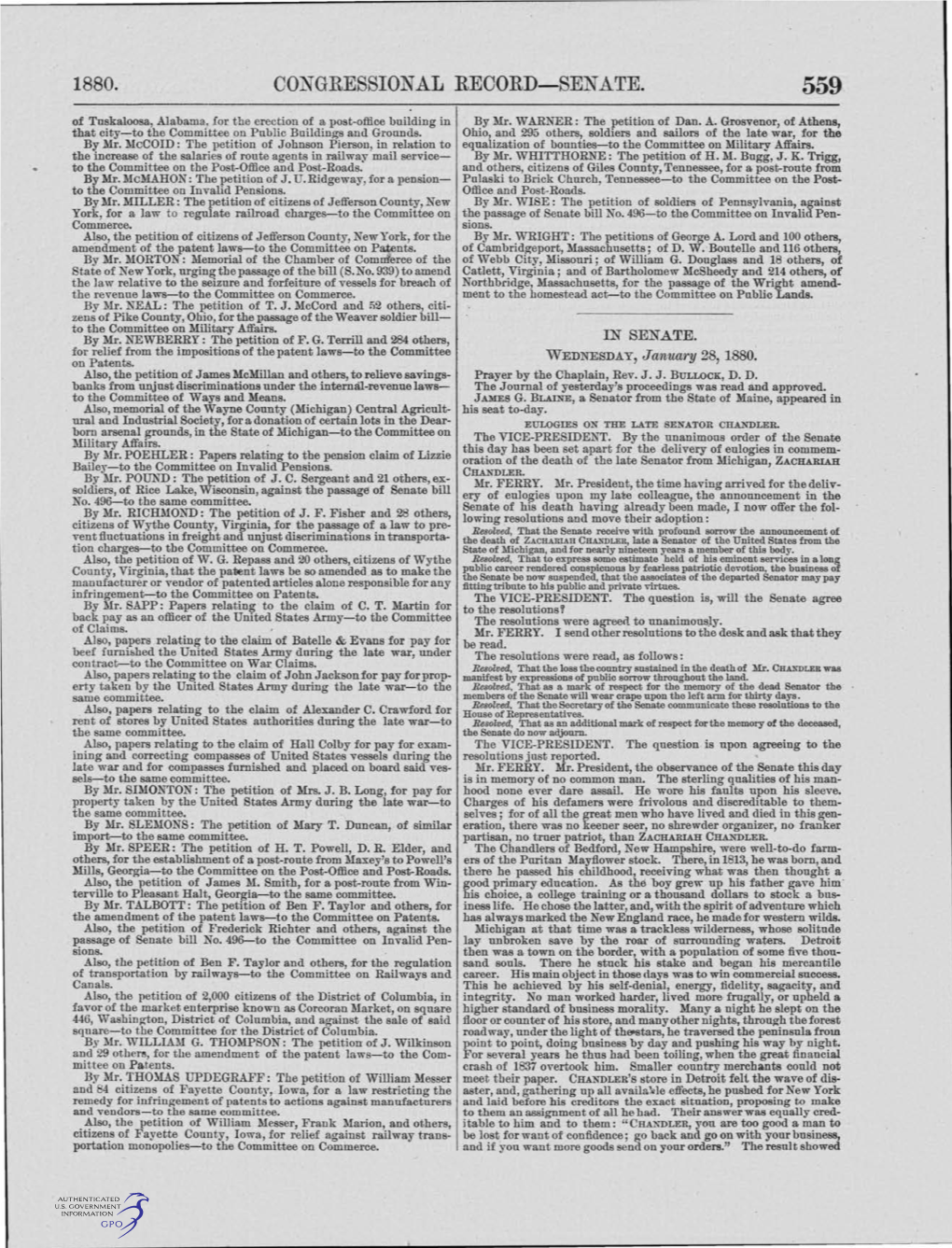 CONGRESSIONAL RECORD-SENATE. 559 of Tuskaloosa, Alabama., for the Erection of a Post-Office Building in by Mr