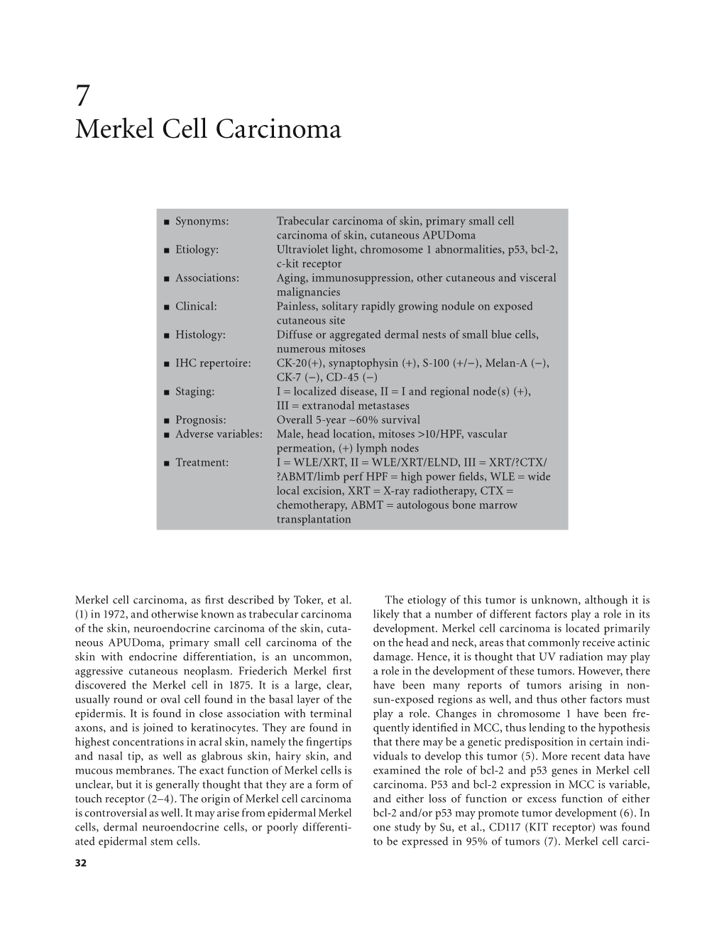 Merkel Cell Carcinoma