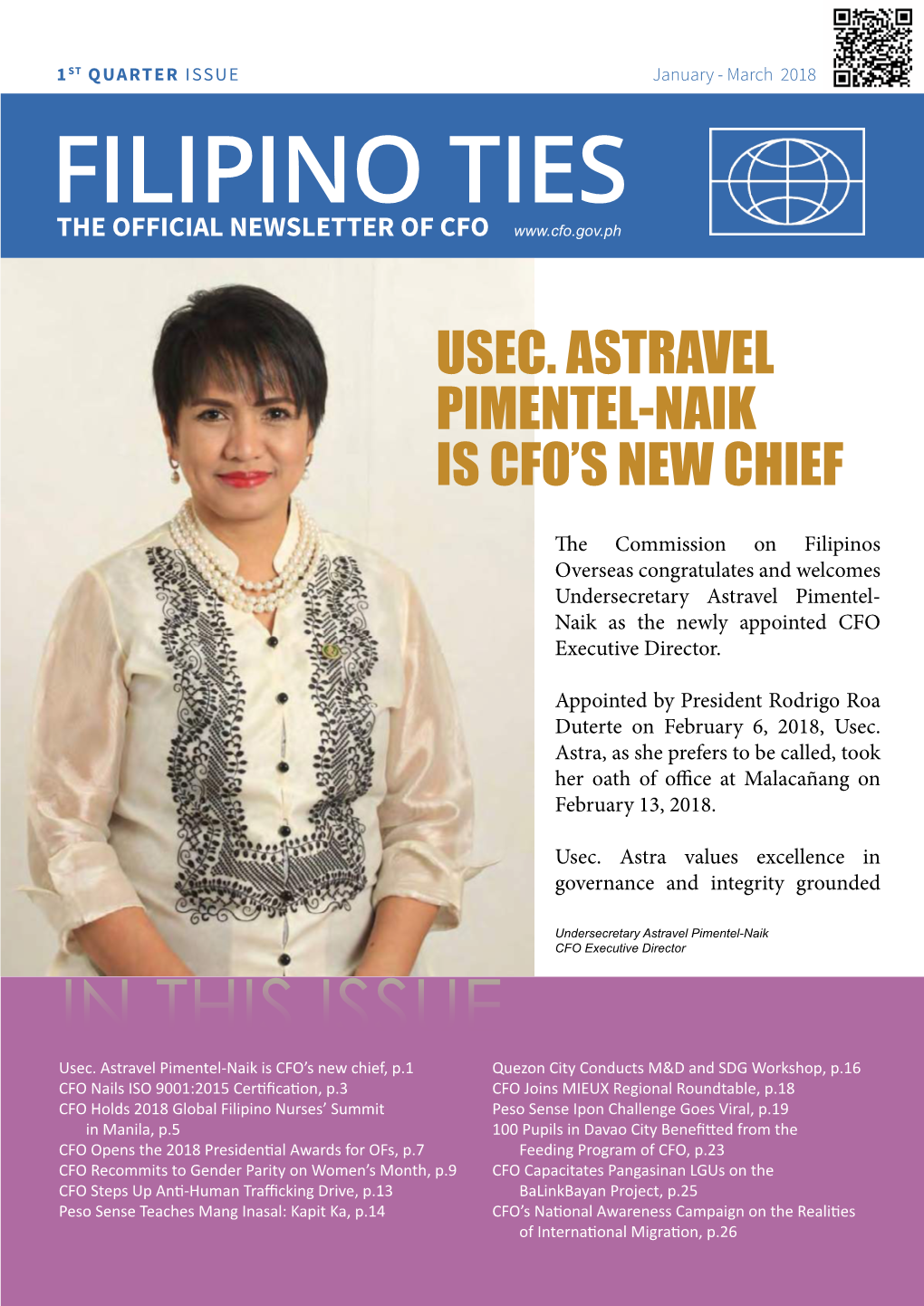 Filipino Ties the Official Newsletter of CFO