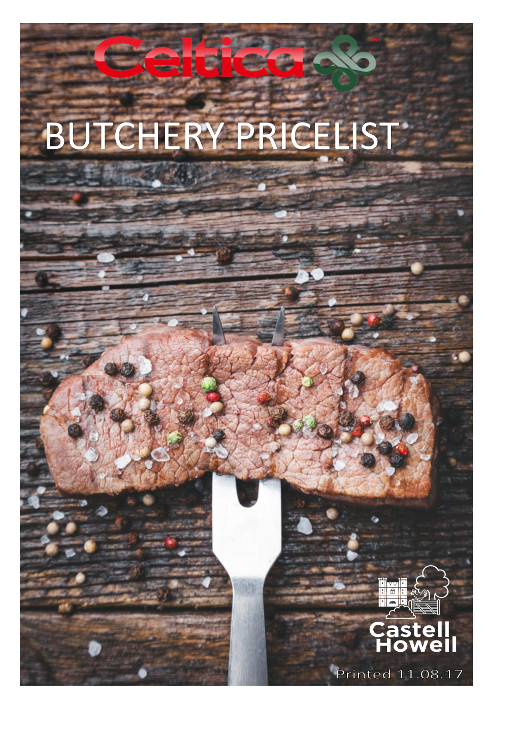 BUTCHERY PRICELIST Code Description Brand Unit Size Price Ptn/KG