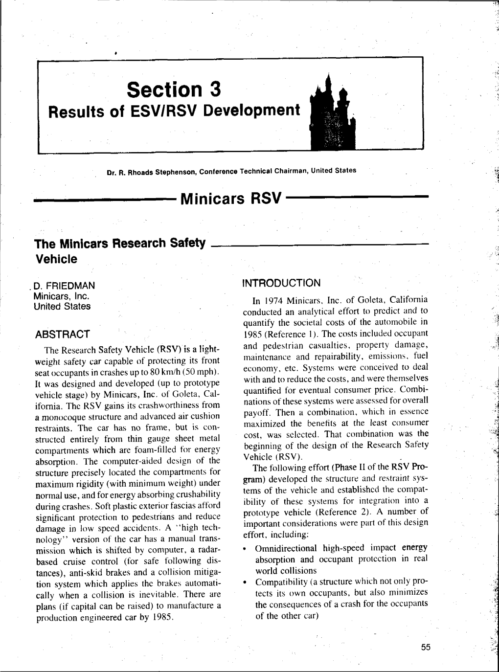 Section3 Resultsof ESV/Rsvdevelopment