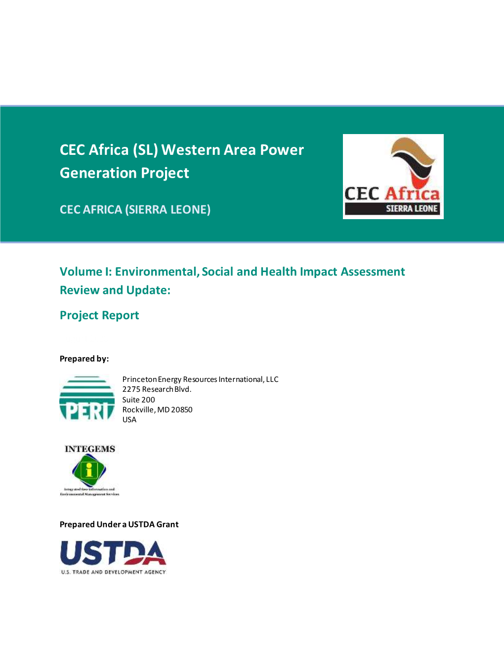 Environmental and Social Impact Assessment (ESIA)