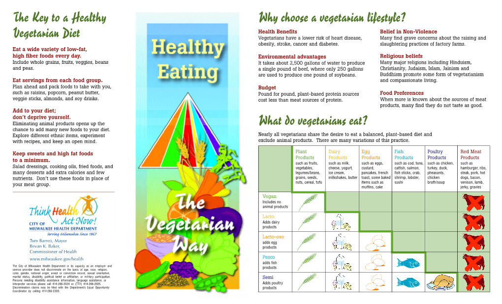 The Key to a Healthy Vegetarian Diet