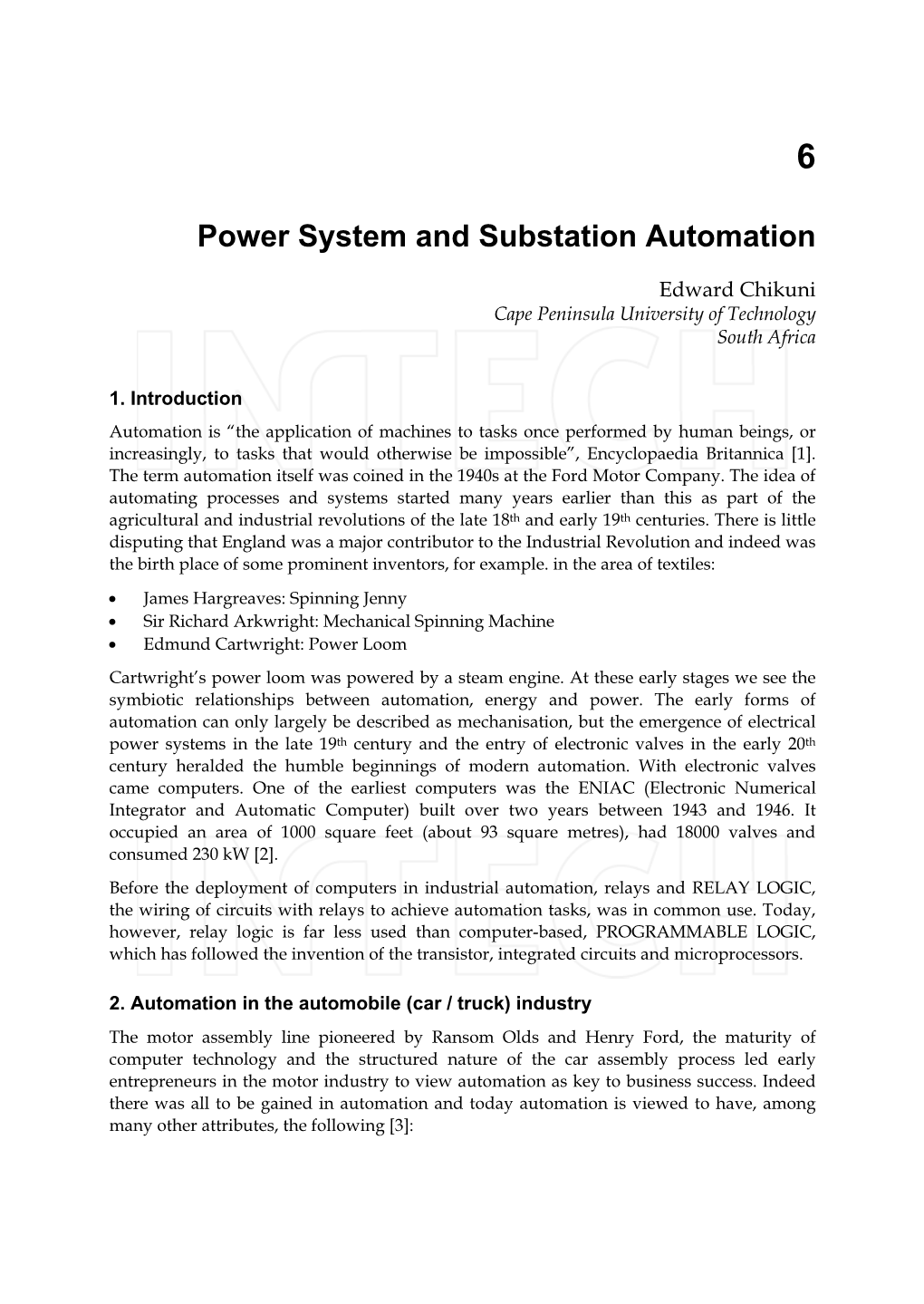 Power System and Substation Automation