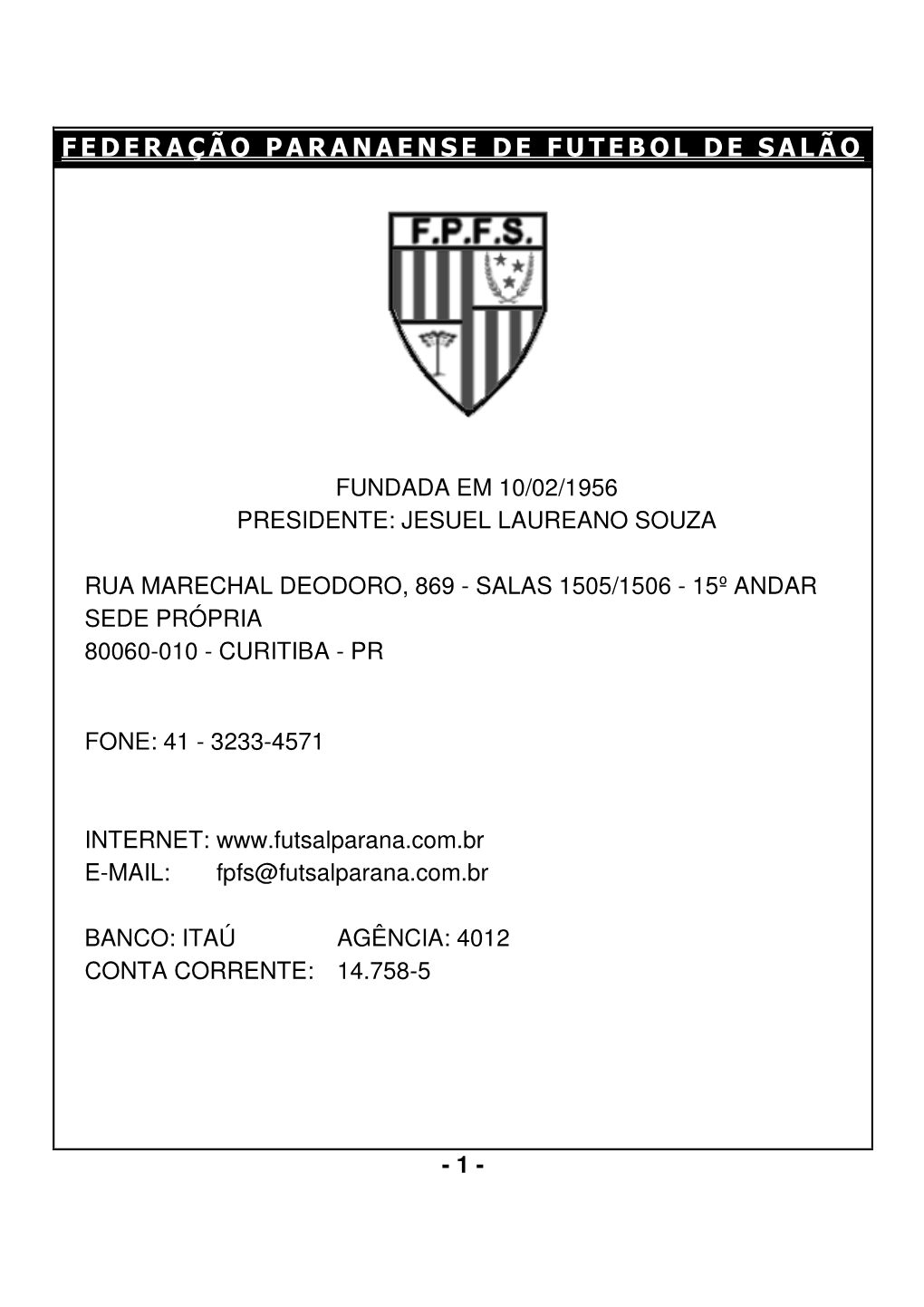 Federação Paranaense De Futebol De Salão