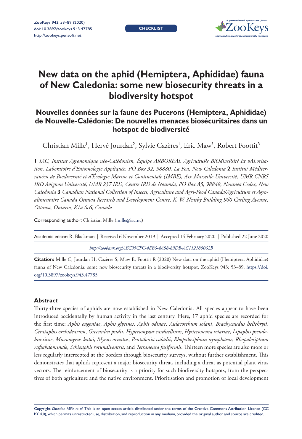 New Data on the Aphid (Hemiptera, Aphididae)