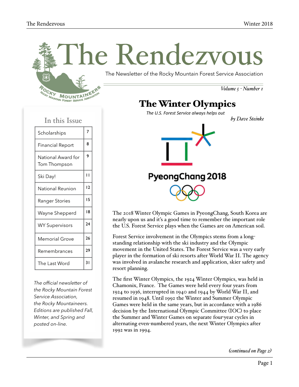 2018 Winter Rendezvous