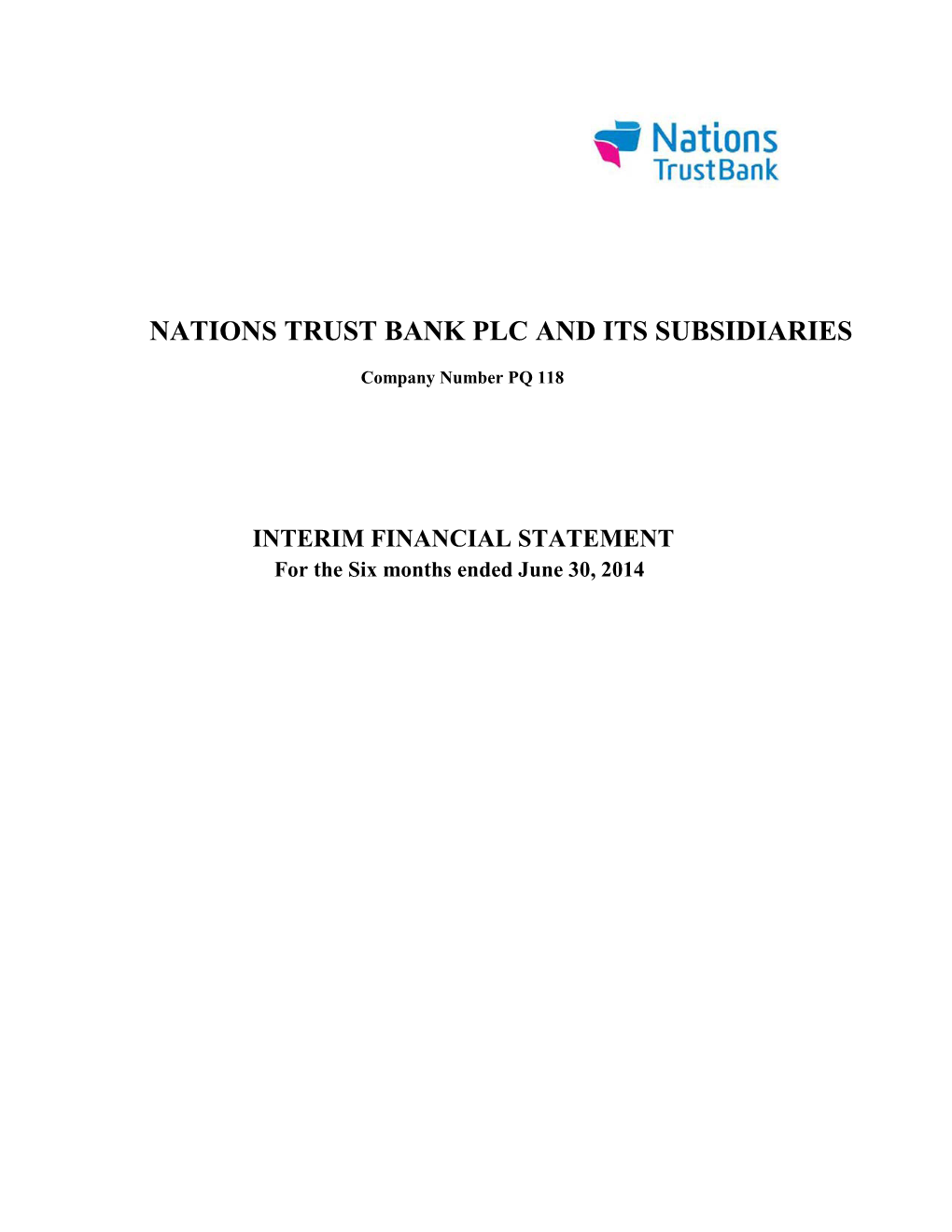 Nations Trust Bank Plc and Its Subsidiaries