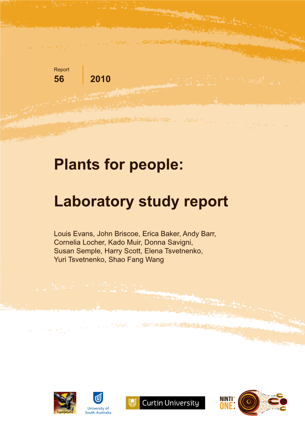 Plants for People: Laboratory Study Report