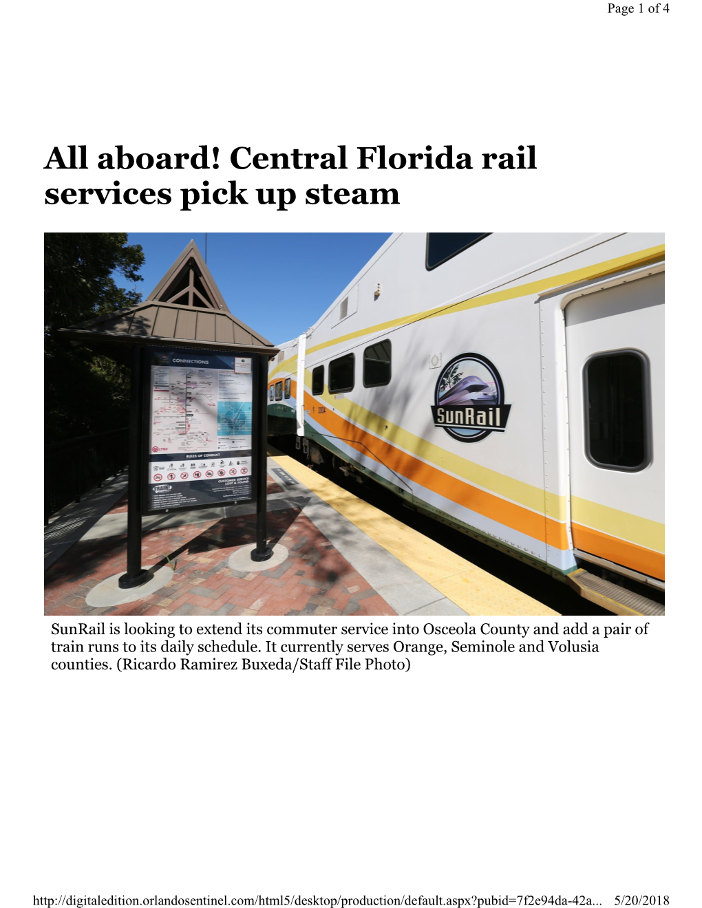 All Aboard! Central Florida Rail Services Pick up Steam