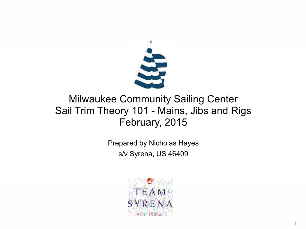 Sail Trim Theory 2015