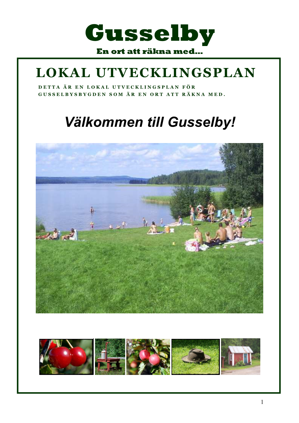 Lokalutvecklingsplan Gusselby