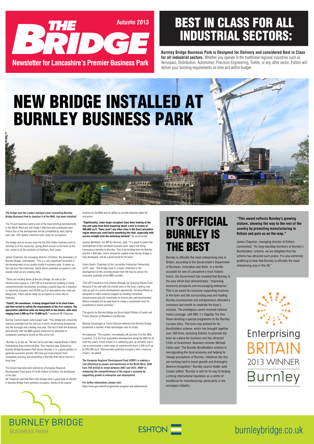 Burnley Bridge Newsletter