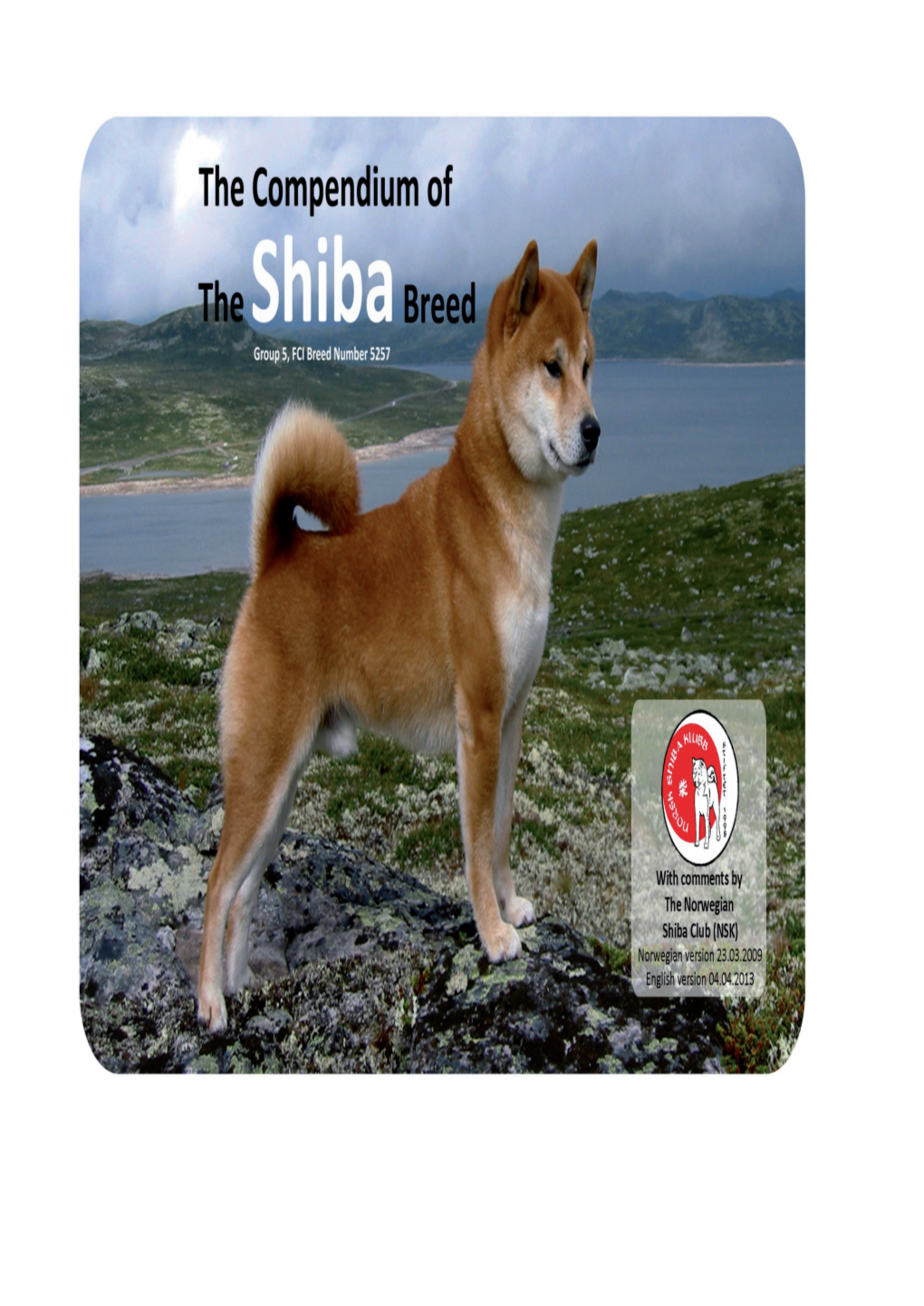 The FCI Standard of the Shiba Breed