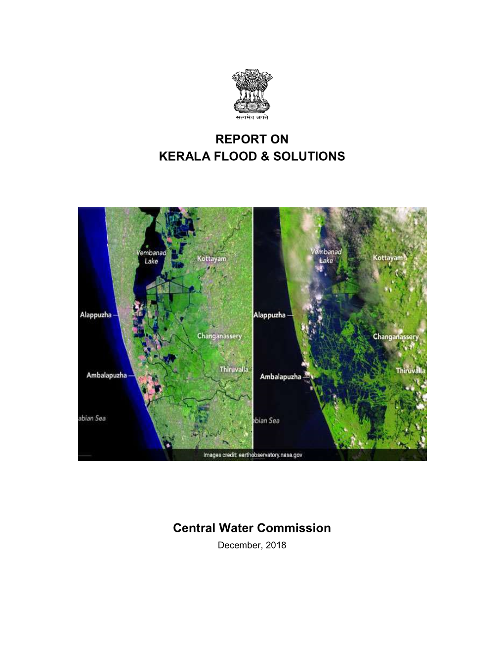 Central Water Commission, 2018. Report on Kerala Flood And