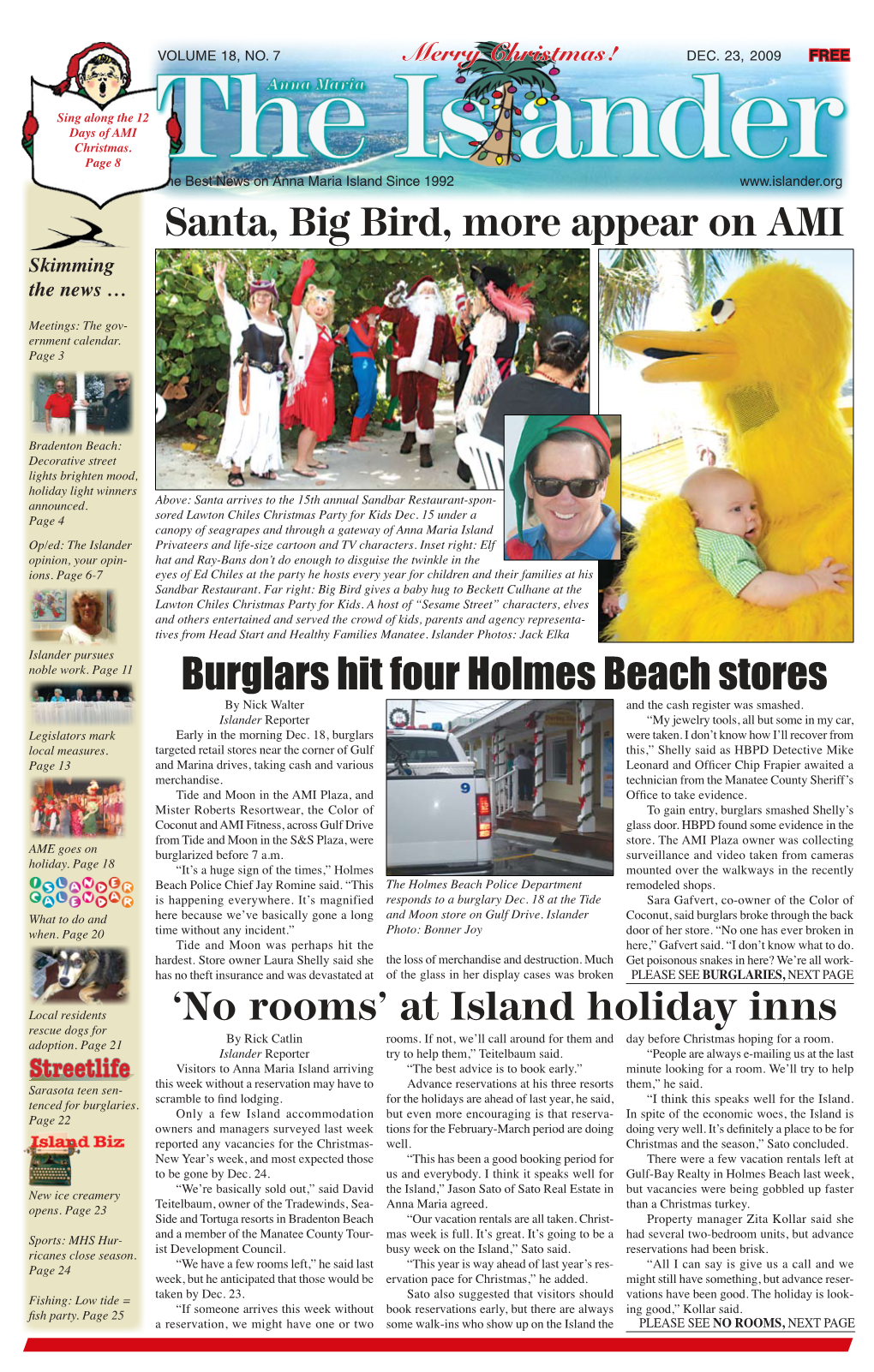 Burglars Hit Four Holmes Beach Stores 'No Rooms'