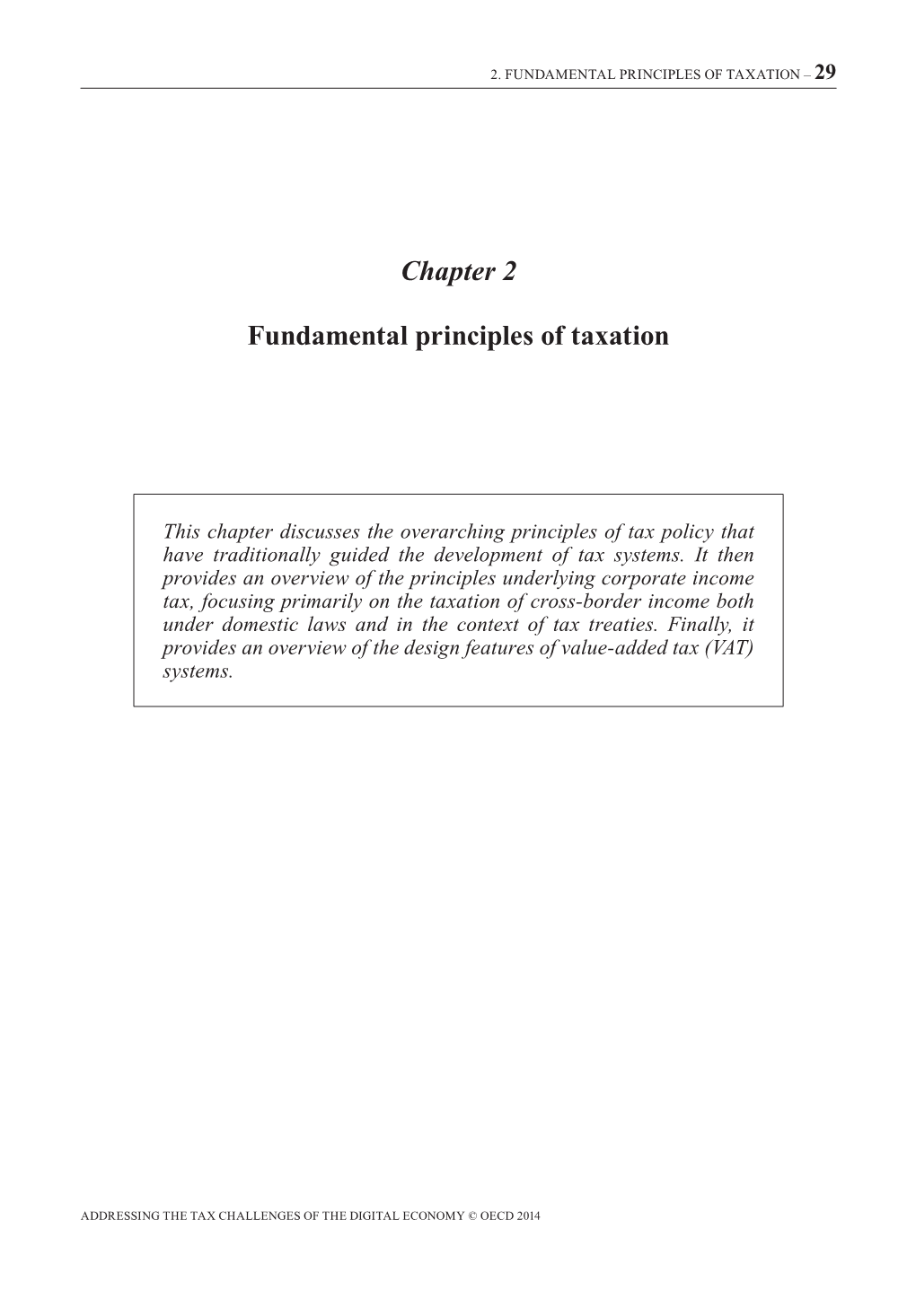 Chapter 2 Fundamental Principles of Taxation