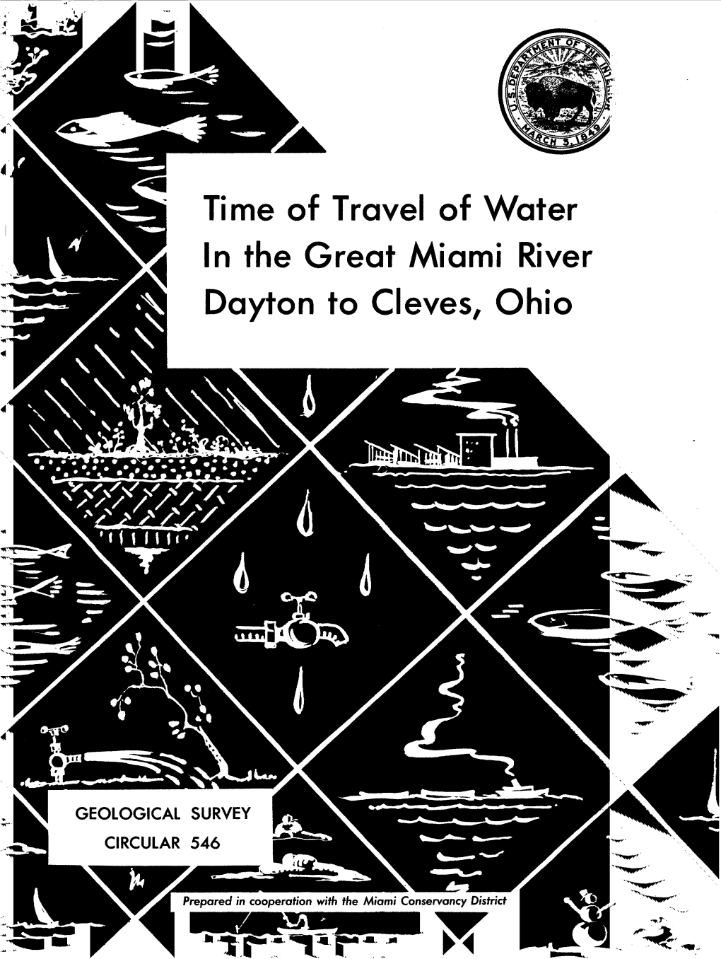 Time of Travel of Water in the Great Miami River Dayton to Cleves, Ohio