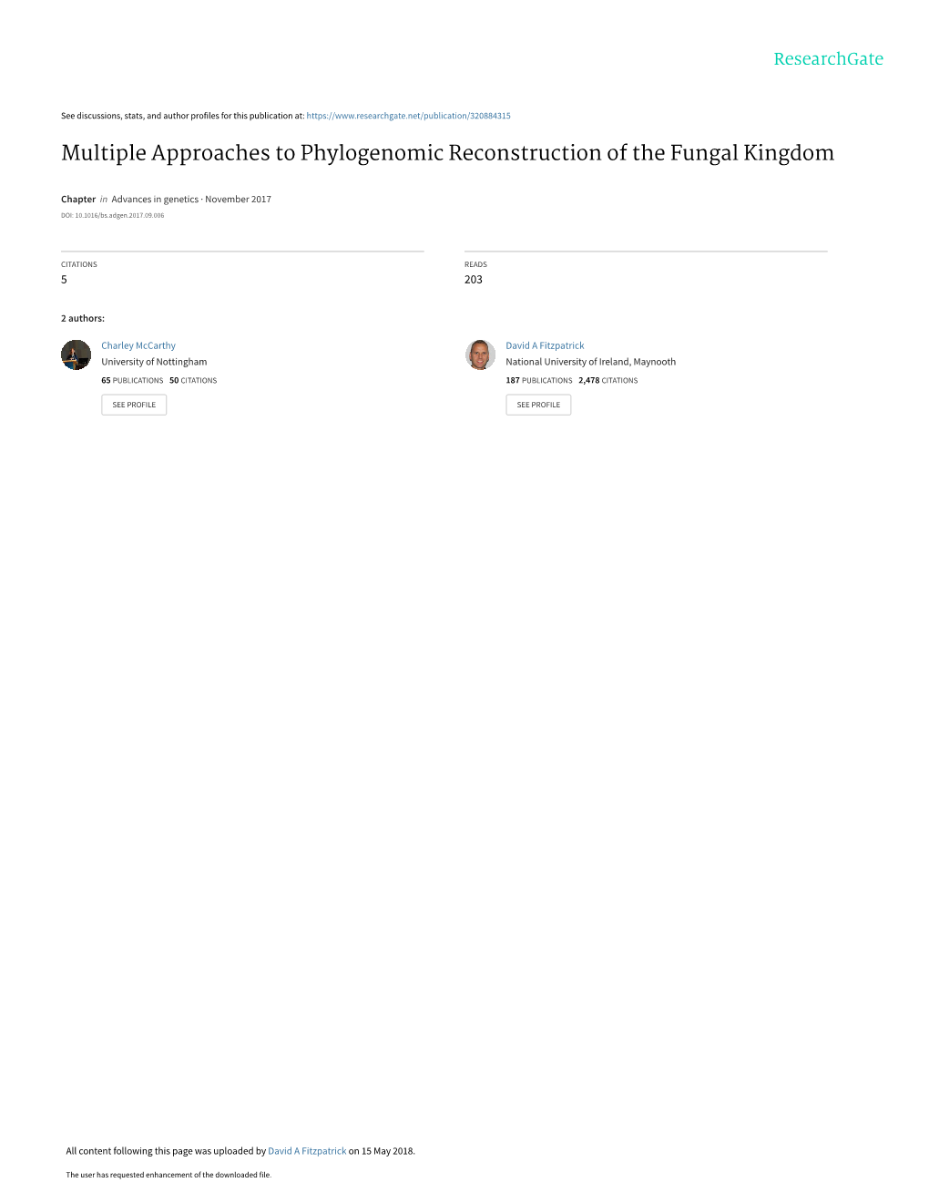 Multiple Approaches to Phylogenomic Reconstruction of the Fungal Kingdom