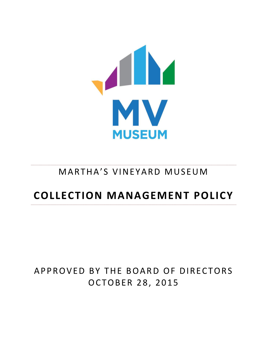 Collection Management Policy
