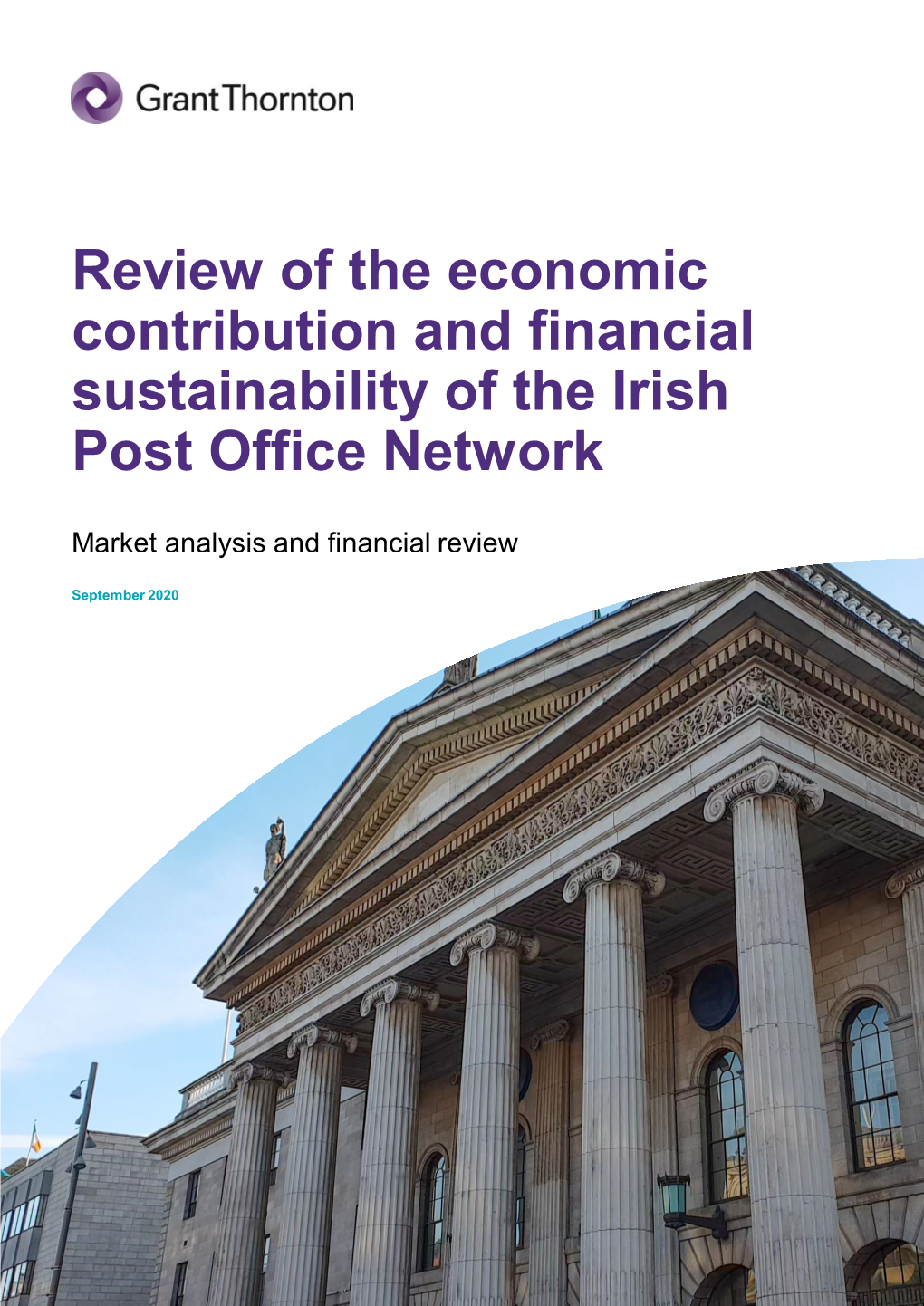 Review of the Economic Contribution and Financial Sustainability of the Irish Post Office Network