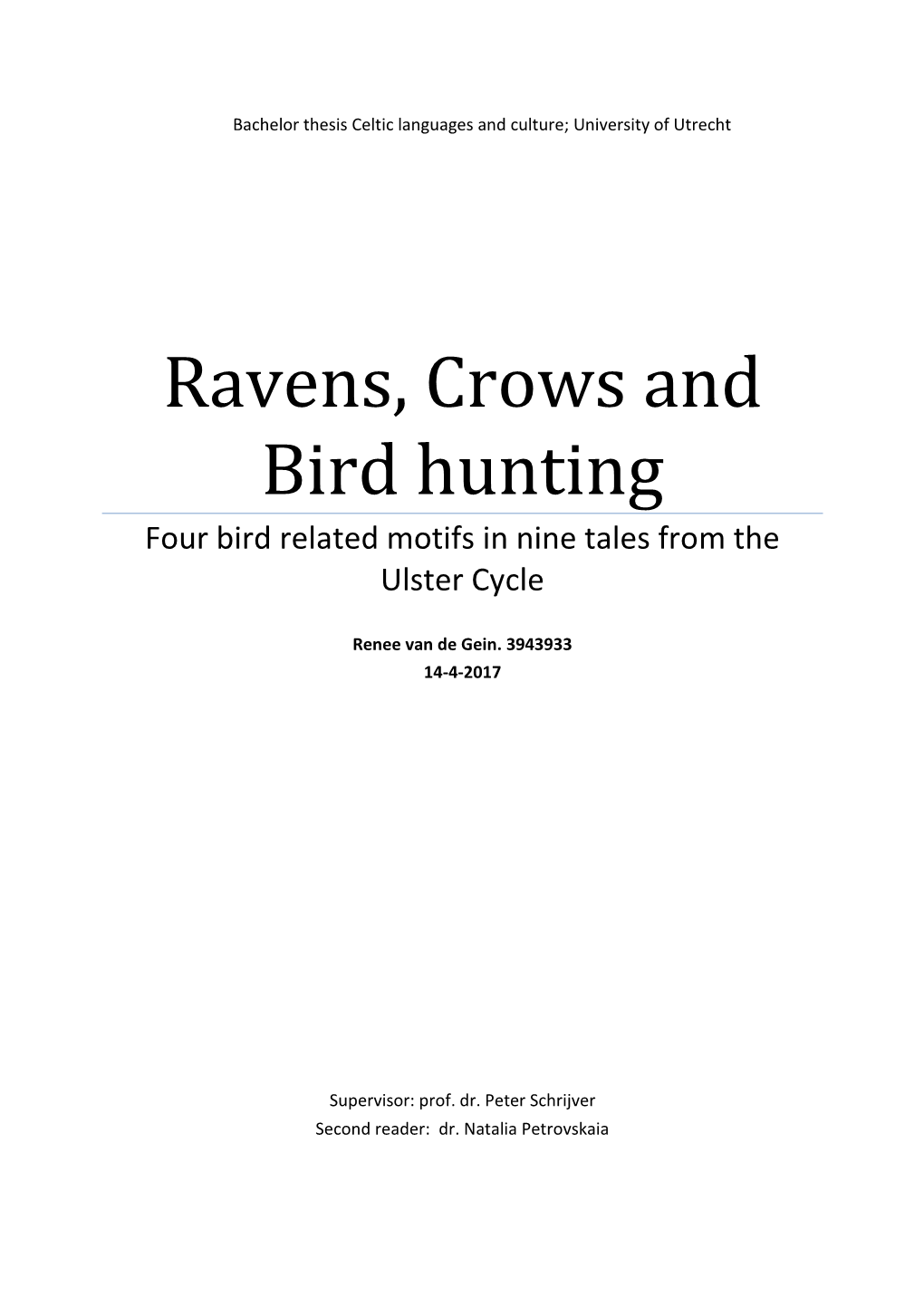 Ravens, Crows and Bird Hunting