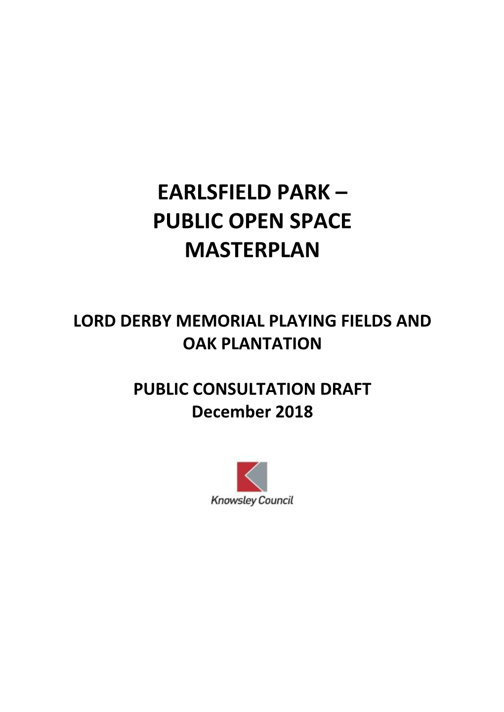 Earlsfield Park – Public Open Space Masterplan