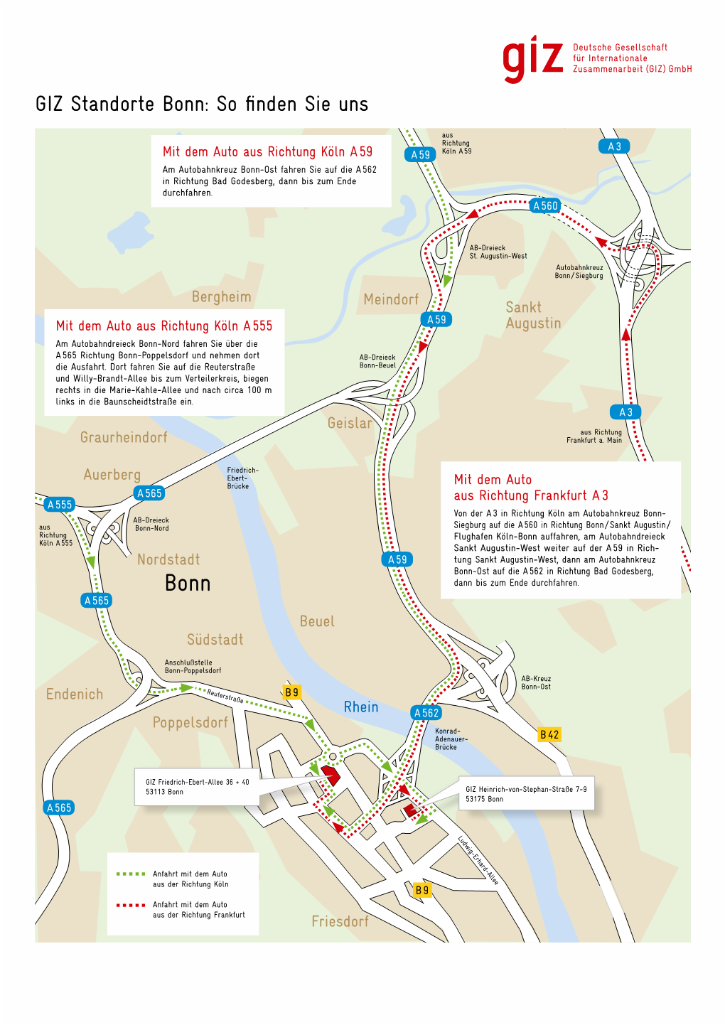 GIZ Standorte Bonn: So Finden Sie Uns