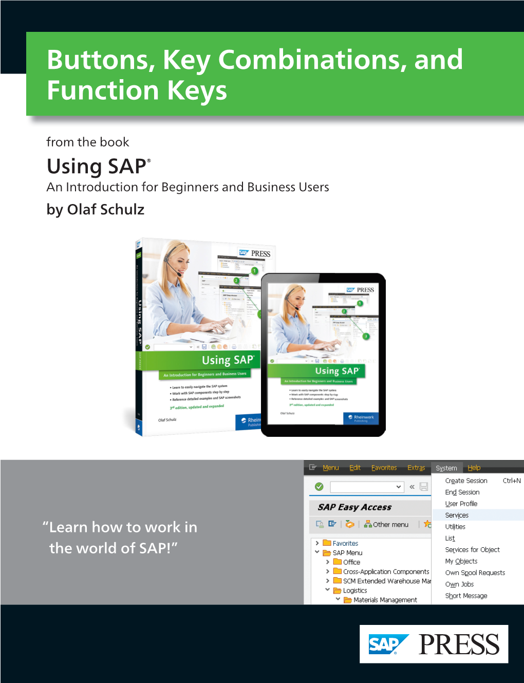 Buttons, Key Combinations, and Function Keys