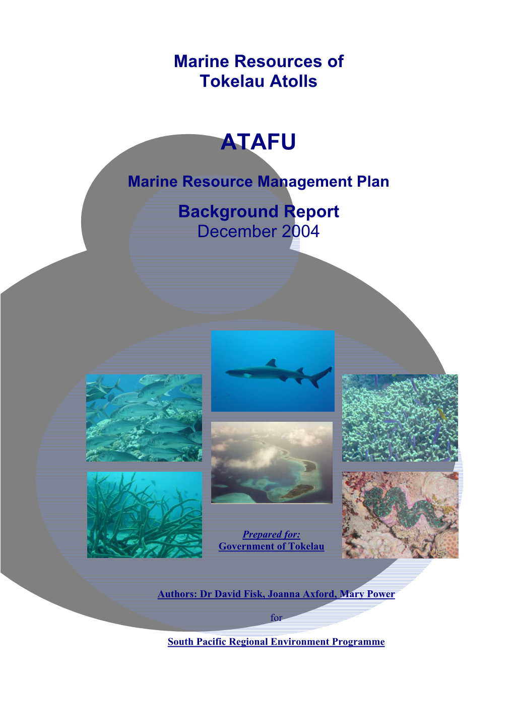 Atafu Atoll Marine Resource Survey
