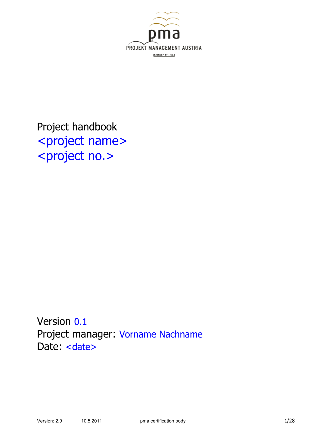 Project Handbook