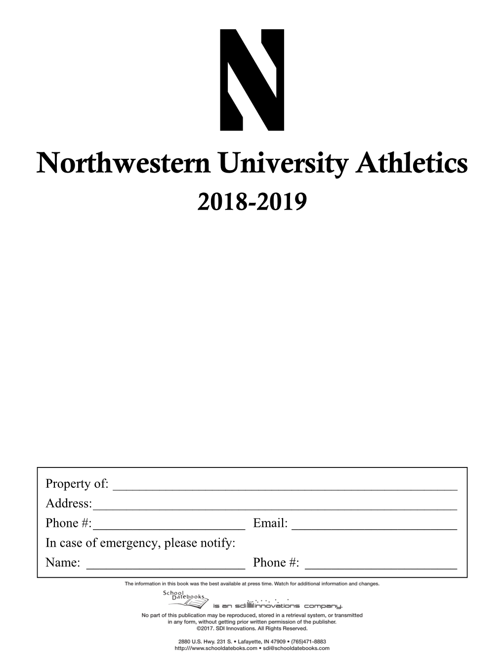 Northwestern University Athletics 2018-2019