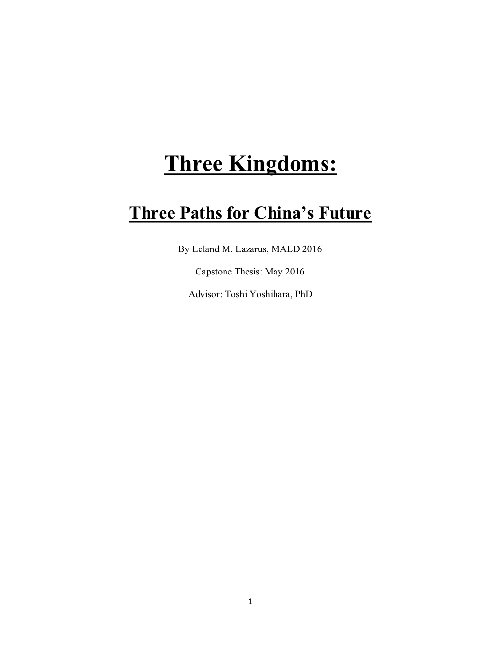 Three Kingdoms