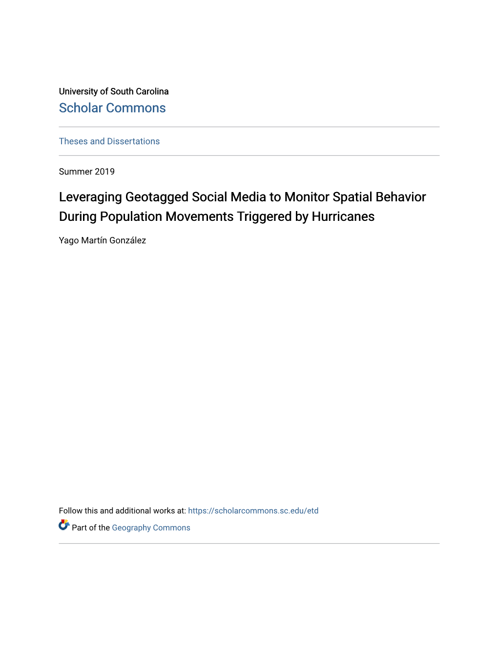 Leveraging Geotagged Social Media to Monitor Spatial Behavior During Population Movements Triggered by Hurricanes