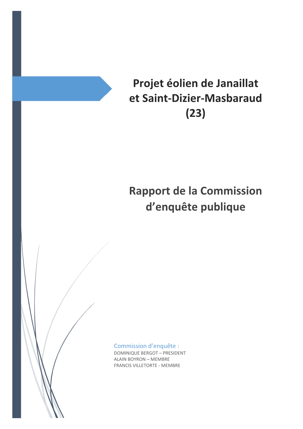 Projet Éolien De Janaillat Et Saint-Dizier-Masbaraud (23)