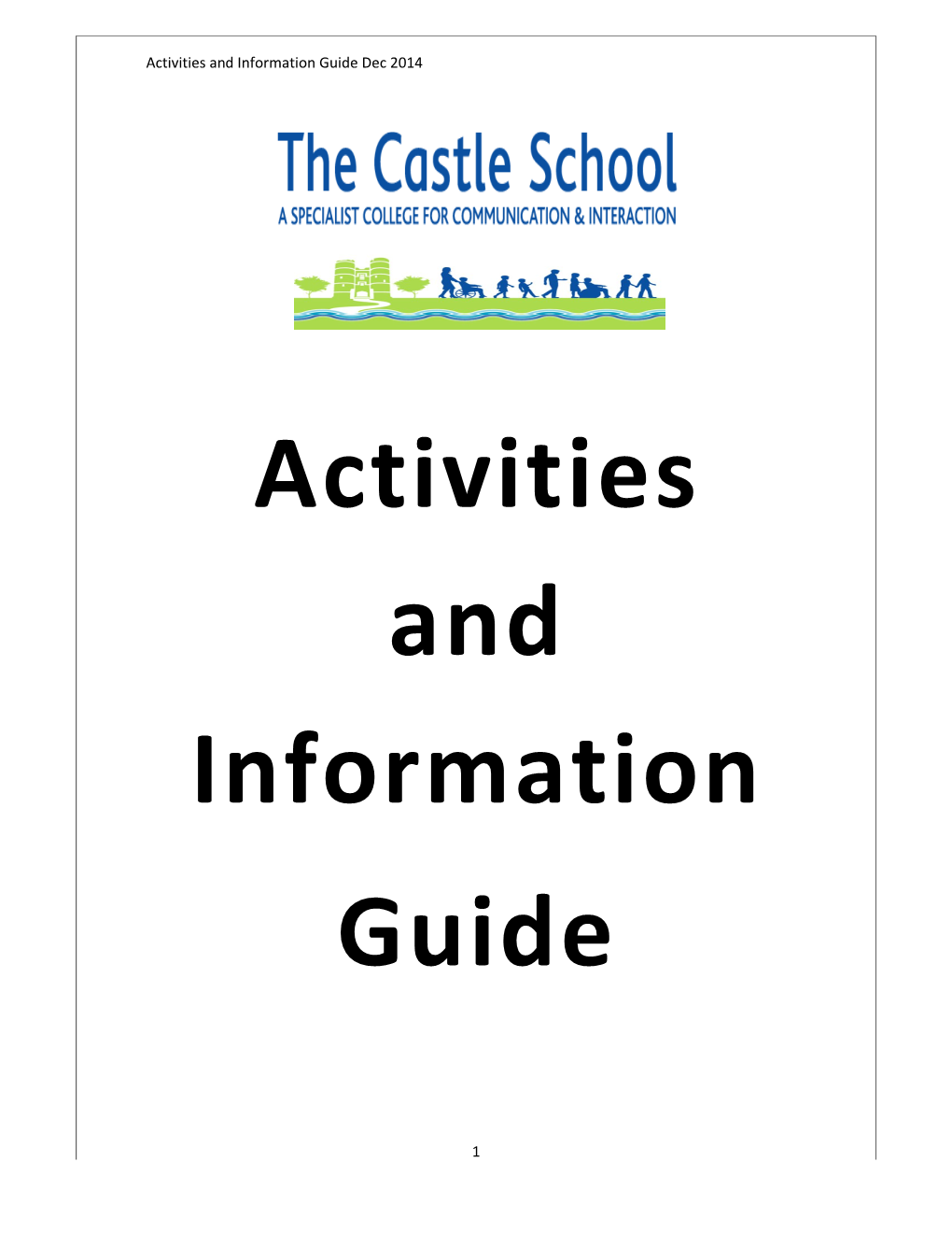 Activities and Information Guide Dec 2014