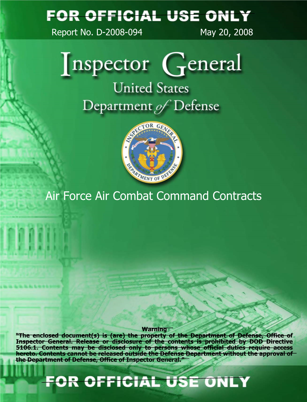 Air Force Air Combat Command Contracts