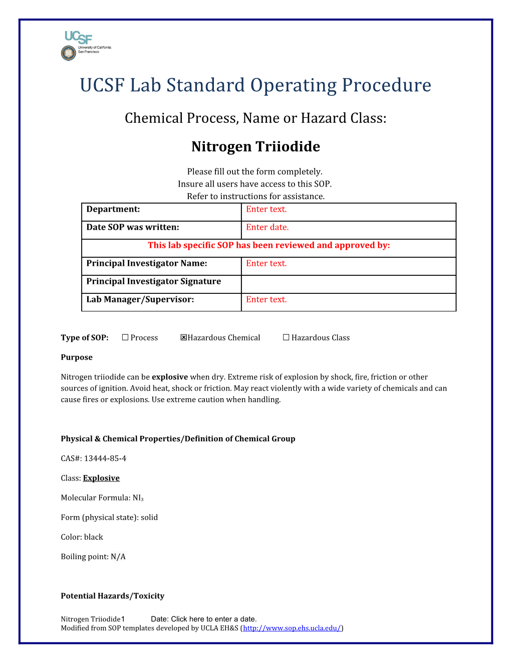 UCSF Lab Standard Operating Procedure s2